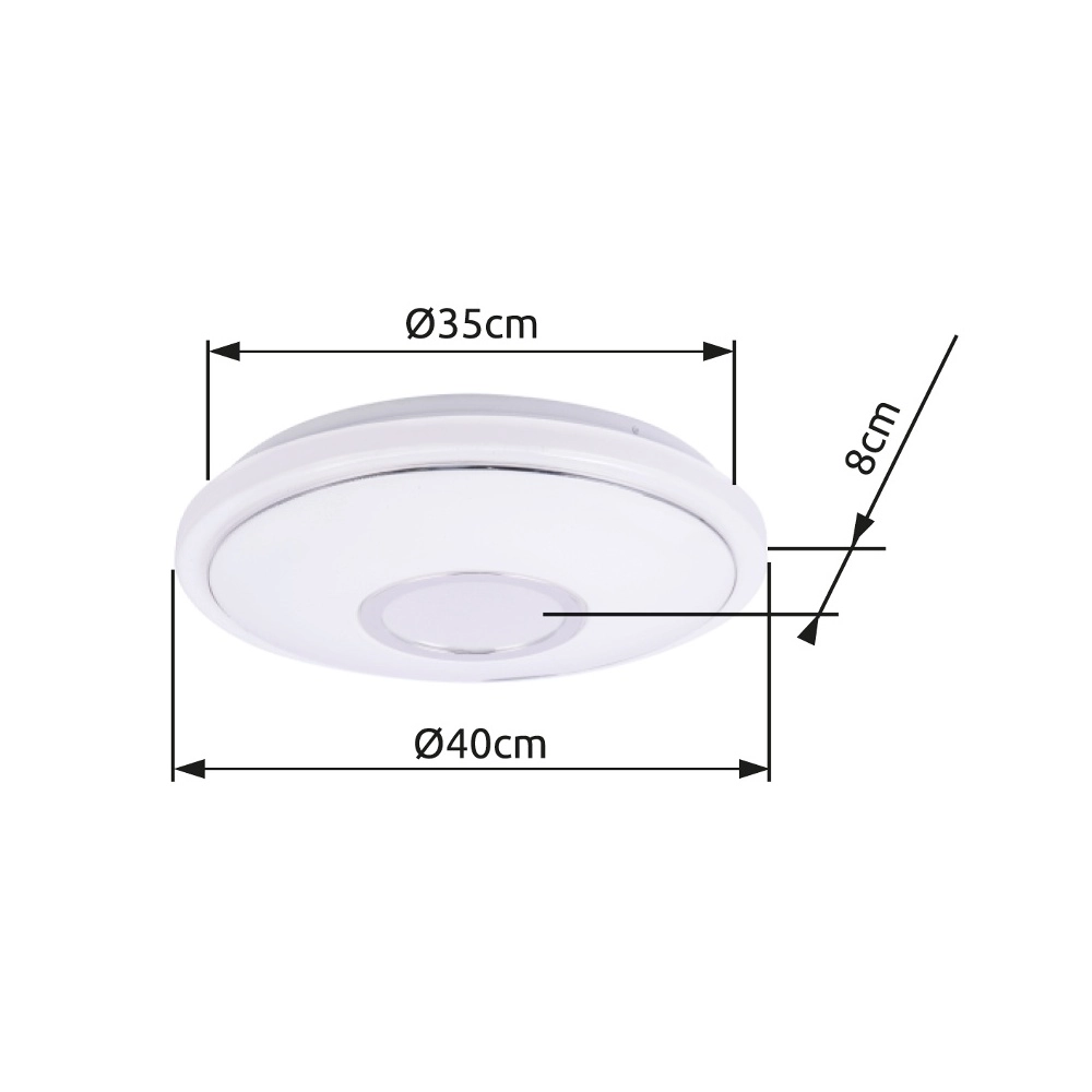 Plaffoniere Connor design blanc ajustable Ø 40cm Globo 9007371386499