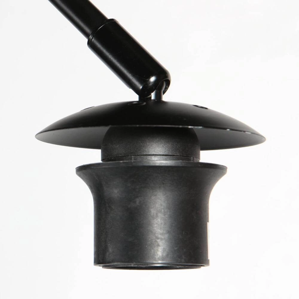 Lampadaire Curve noir avec abat-jour blanc Ø 50cm Steinhauer 8712746179415