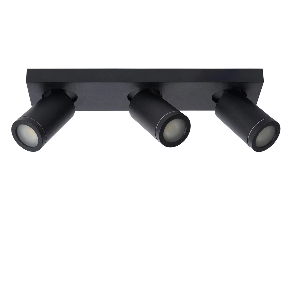 Projecteur de plafond Taylor IP44 3-lumière noire