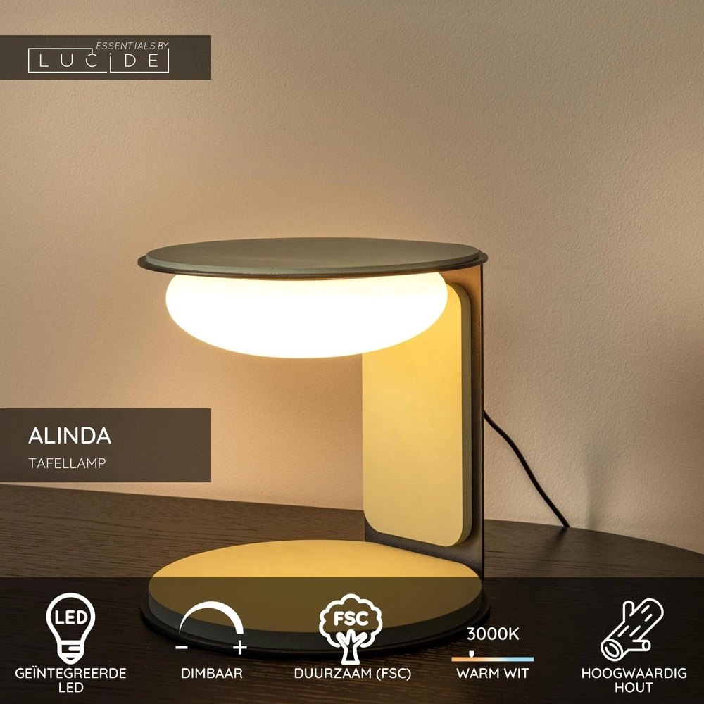 Lampe de table de conception Alinda Ø 20cm vert Lucide 5411212771605