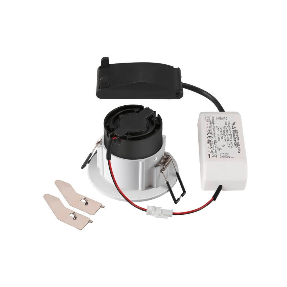 Spot LED rond New Tria 68 IP65 blanc - 3000K - 570lm - 38g SLV 4024163278560