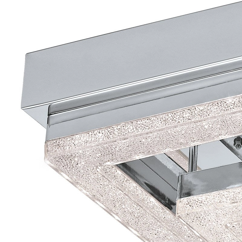 LED plafonnier Fradelo 48w - 3000K - 52cm chromé avec cristal Eglo 9002759956615