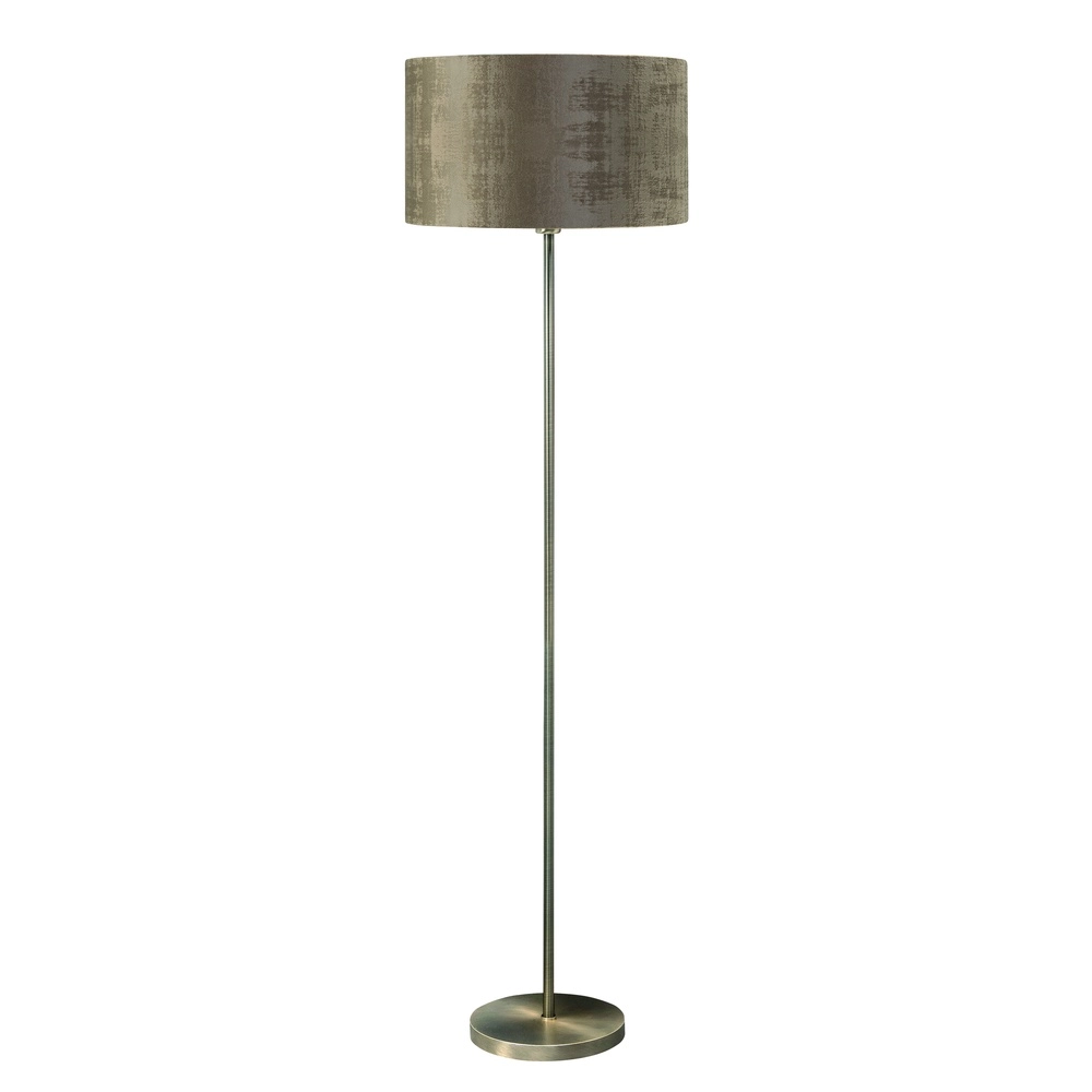 Lampadaire Project bronze cuivré avec capuchon brun
