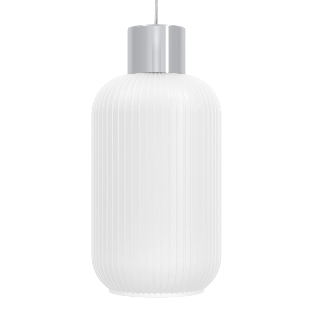 Lampe pendante de conception Dasmina chrome avec blanc Ø 13cm Eglo 9008606406319