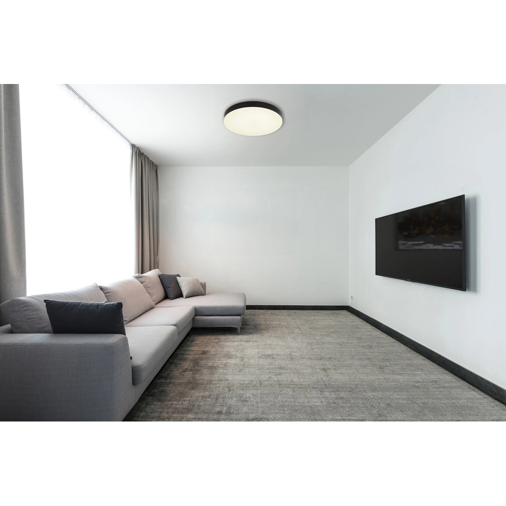 Éclairage de plafond Matthew design noir Ø 40cm Globo 9007371459209