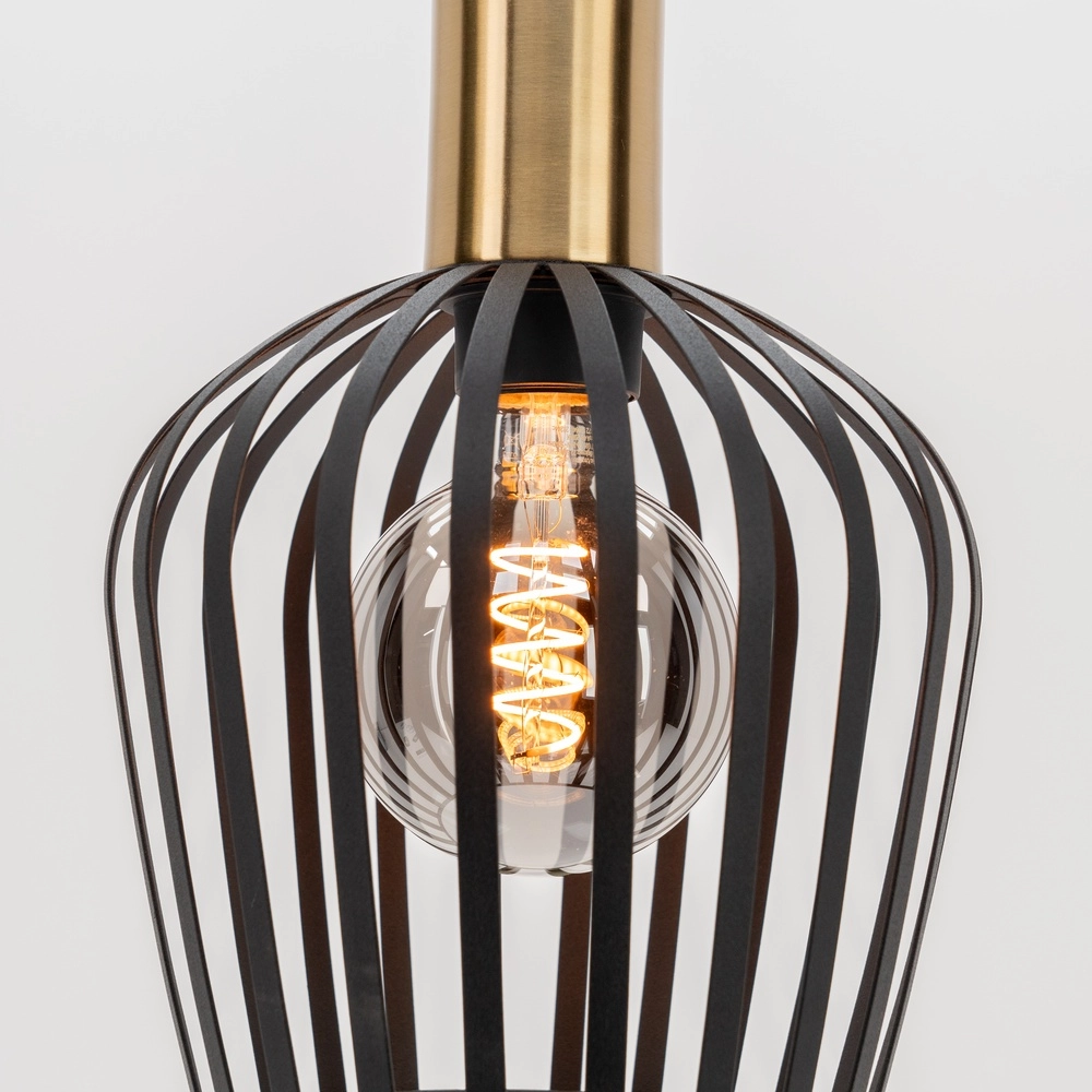 Lampe suspendue Empoli noir avec or - Ø 20cm Eglo 9008606299881