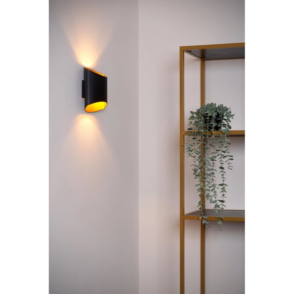 Lampe murale de conception Diletta Noir Lucide 5411212093554