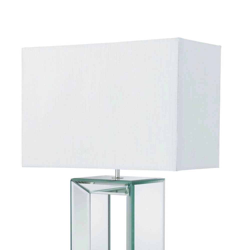 Lampe de table Mirror blanc avec verre miroir Searchlight 5013874416674