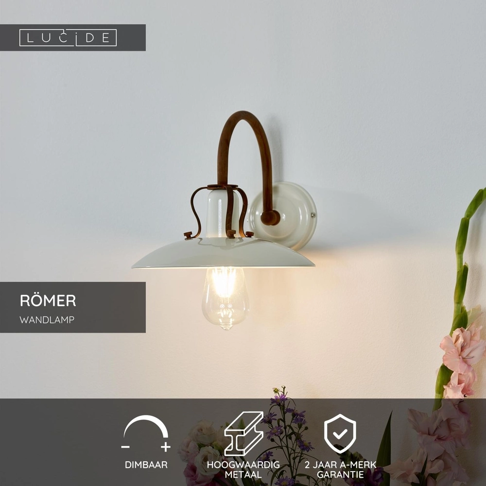 Lampe murale classique Römer beige Lucide 5411212302144