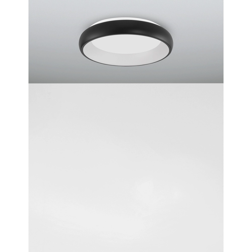 Plafonnier Albi noir Ø 41cm Lyora 5212017419514