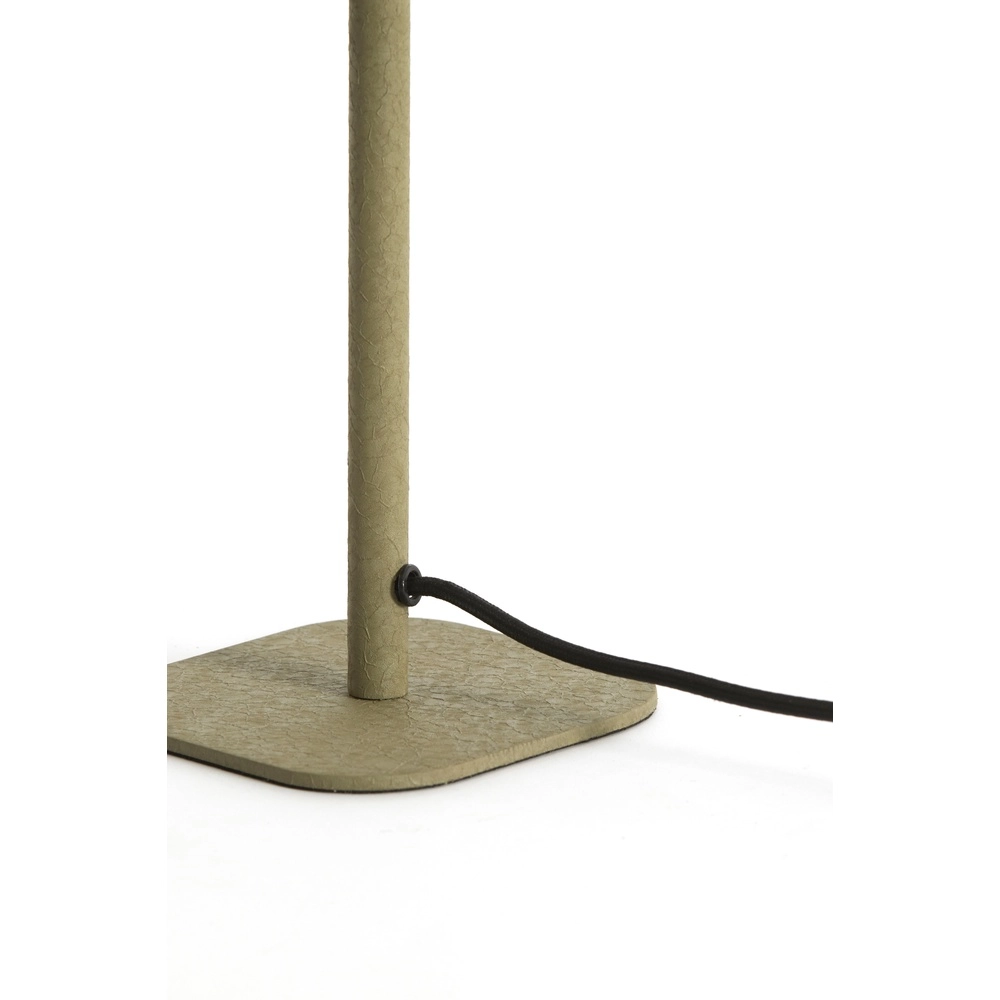 Lampe de chevet Elenie 13x13cm - vert olive mat Light & Living 8717807818661