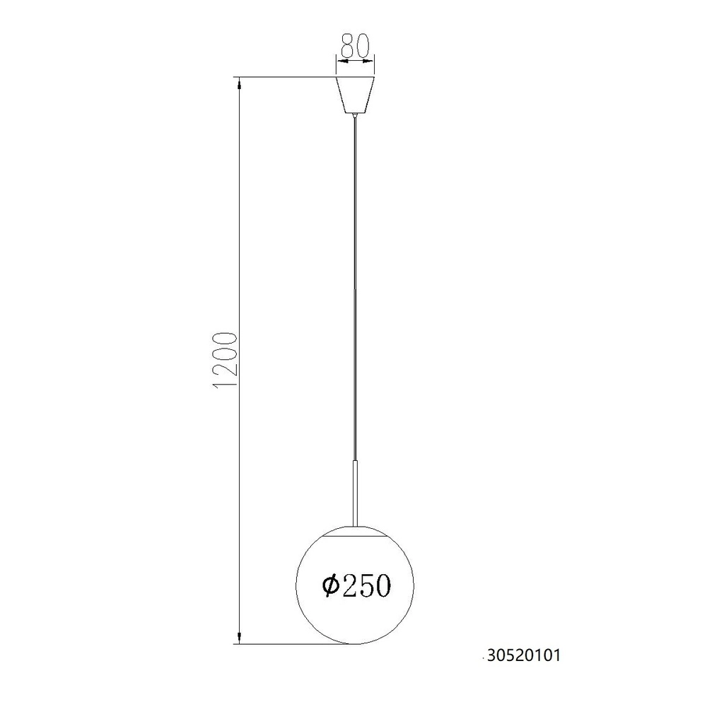 Lampe pendante de conception Kop nickel Globo 9007371510993
