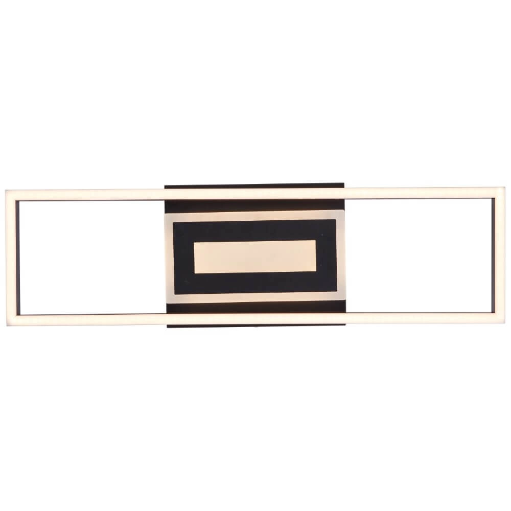 Plafonnier Besson rectangulaire noir Brilliant 4004353420009