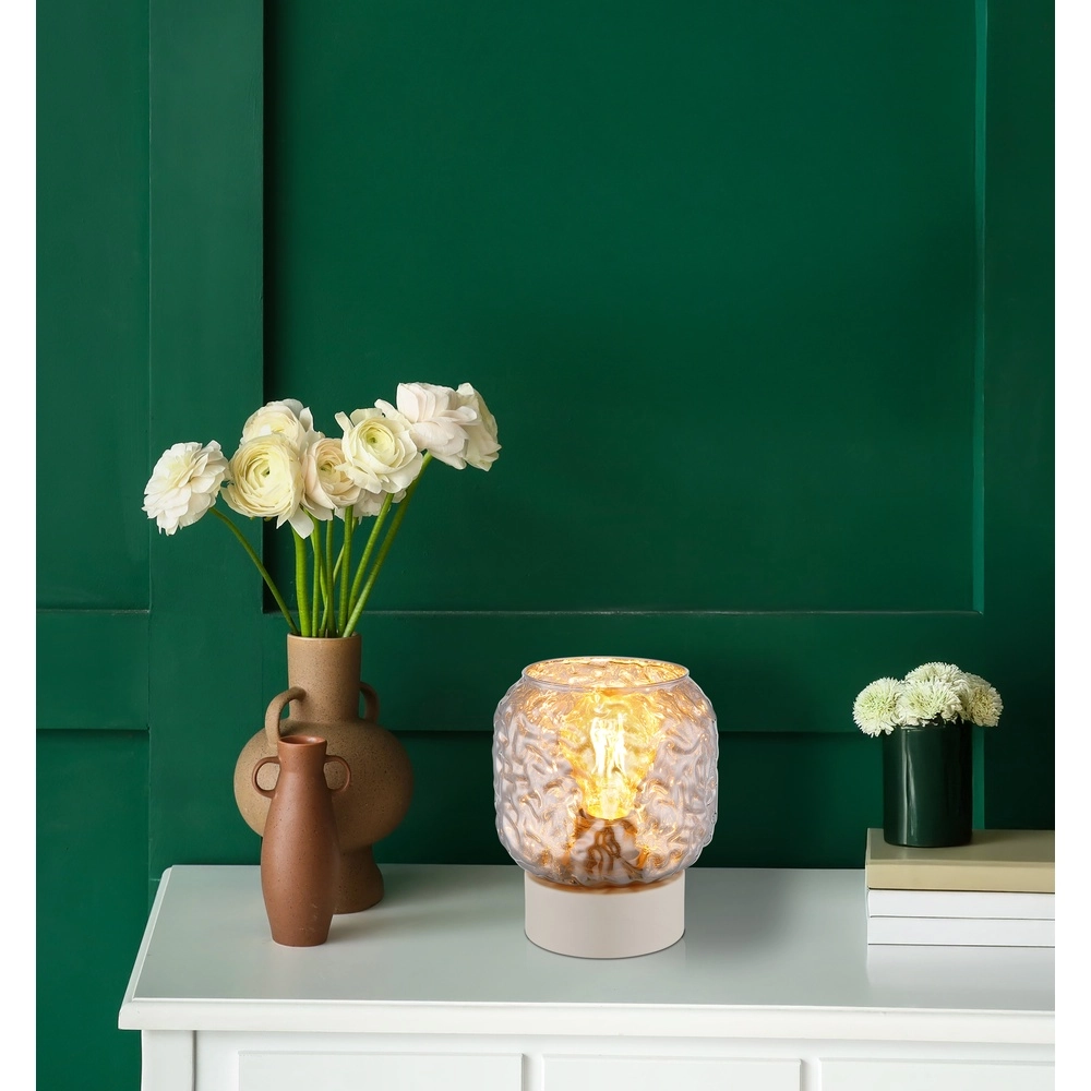 Lampe de table Antonio brun sable Globo 9007371566723