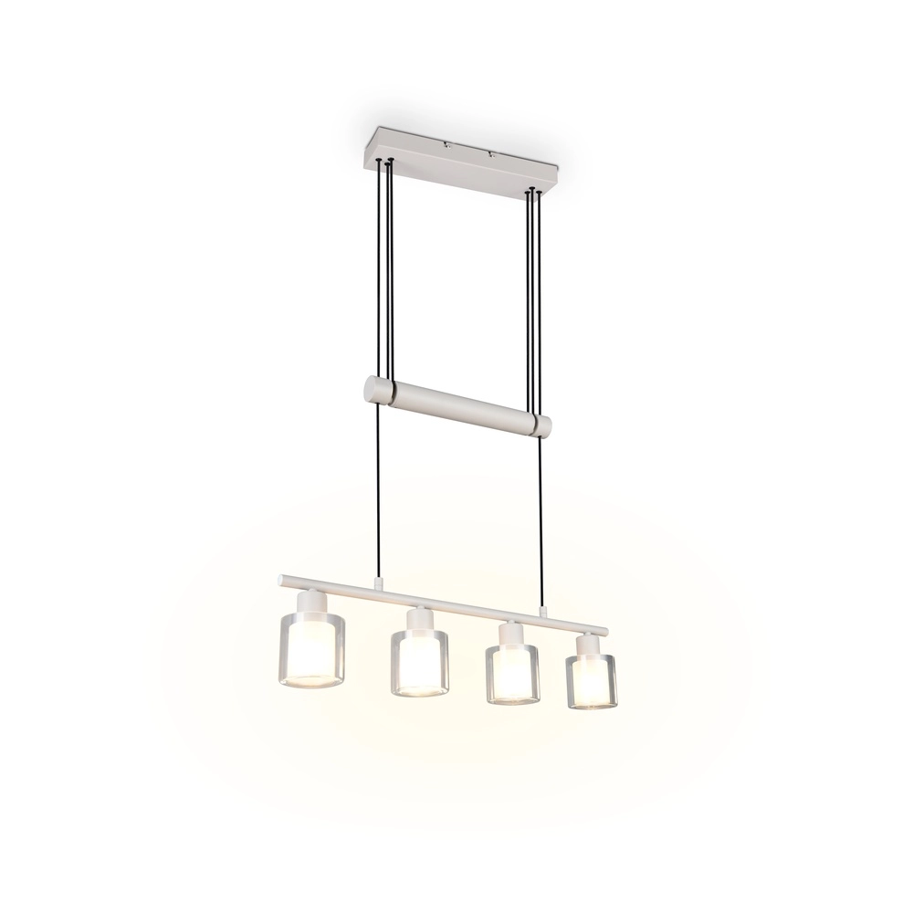 Lampe suspendue Neralo 4-gris clair Trio 4017807702910