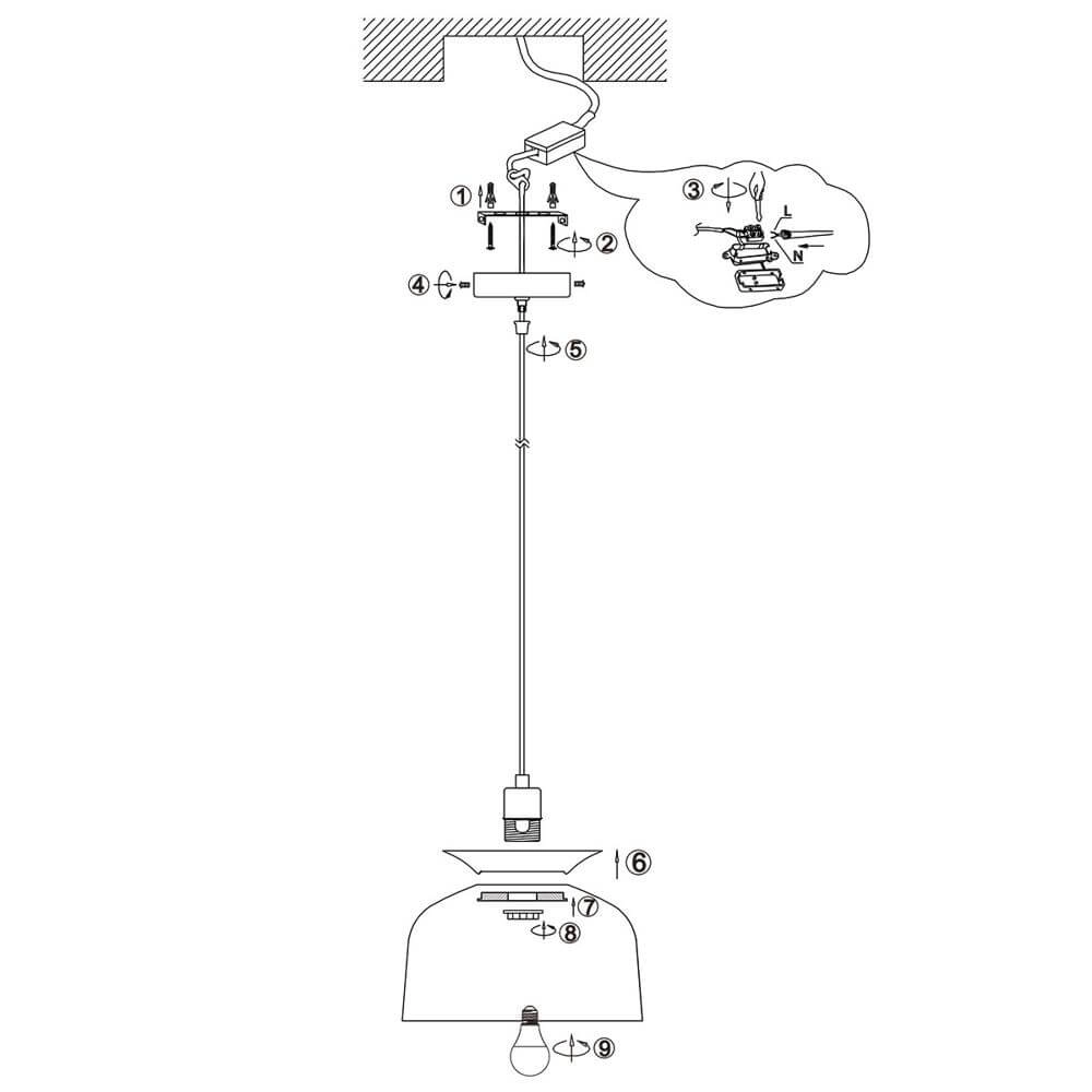 Suspension design Skandina noir Ø 35cm Steinhauer 8712746171815