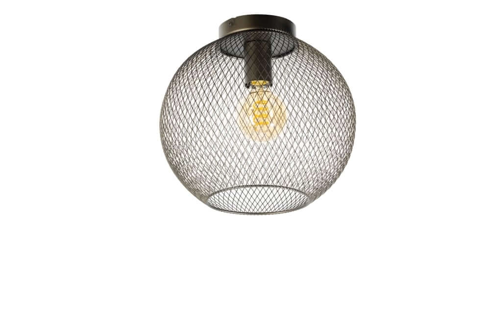 Plafonnier marron Billie design Ø 30cm