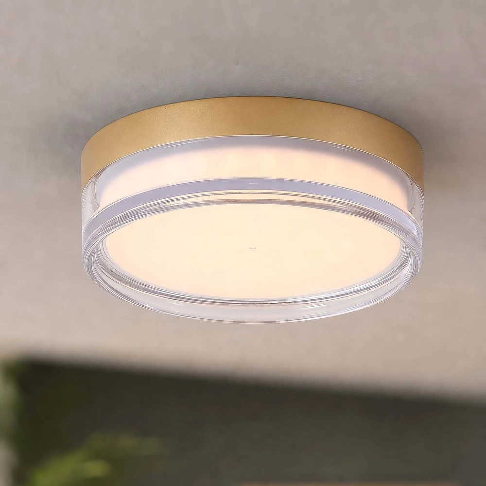 Lampe de plafond Button Ø 23cm d’or Searchlight 5,05342E+12