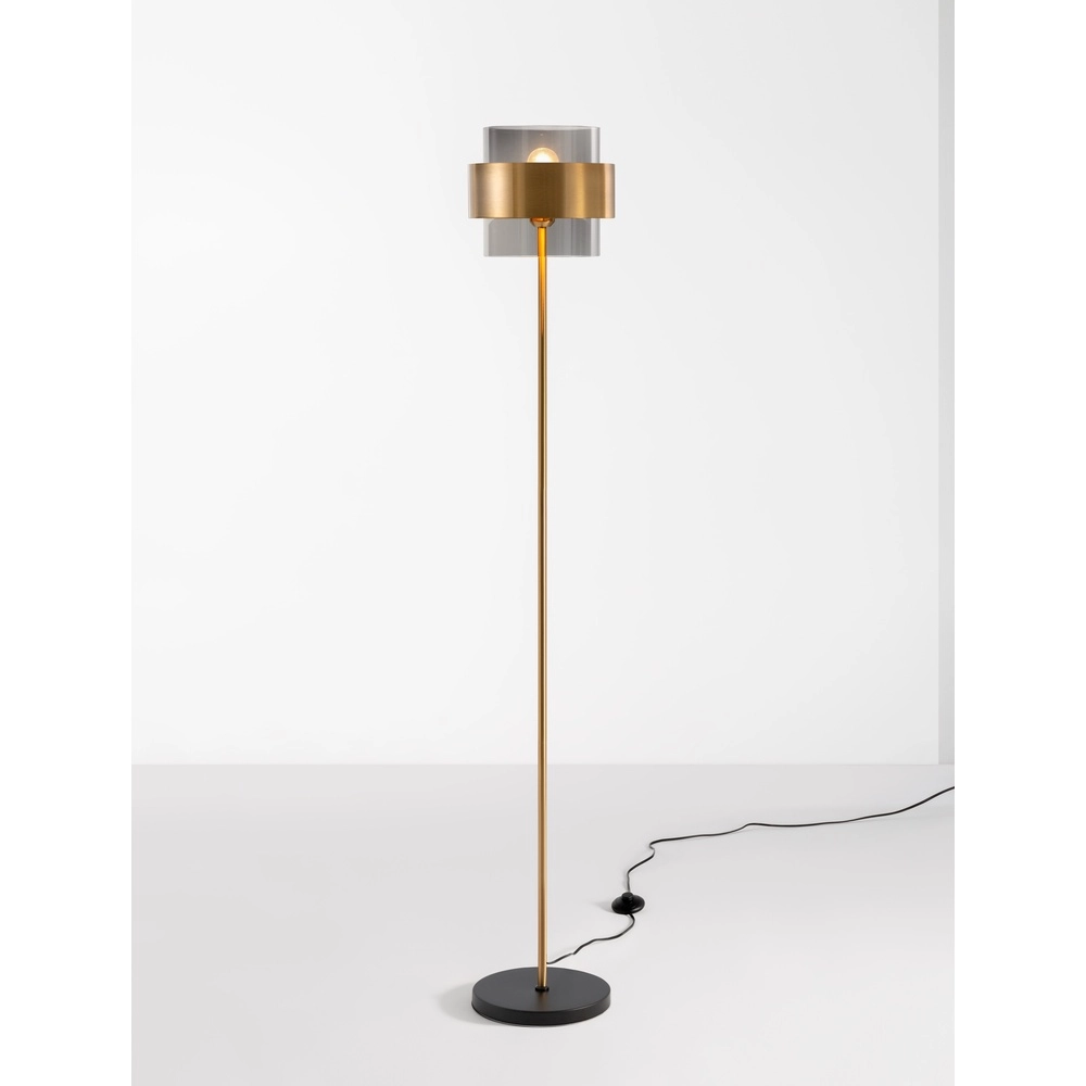 Lampadaire Sianna noir avec or Lampadaire Sianna noir avec or