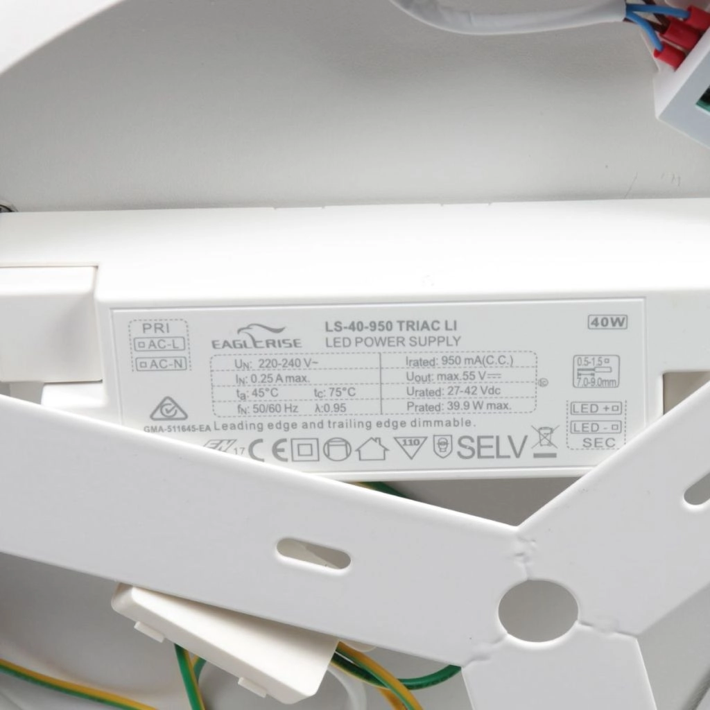 Lampe de plafond à design Ringlux Métal brossé Ø 40 cm Steinhauer 8712746180930