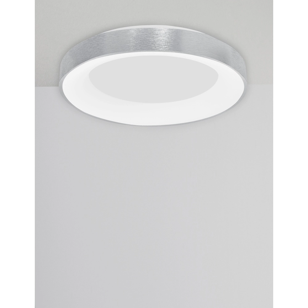 Plafonnier Rando Thin gris argenté Ø 60cm Lyora 5212017420138