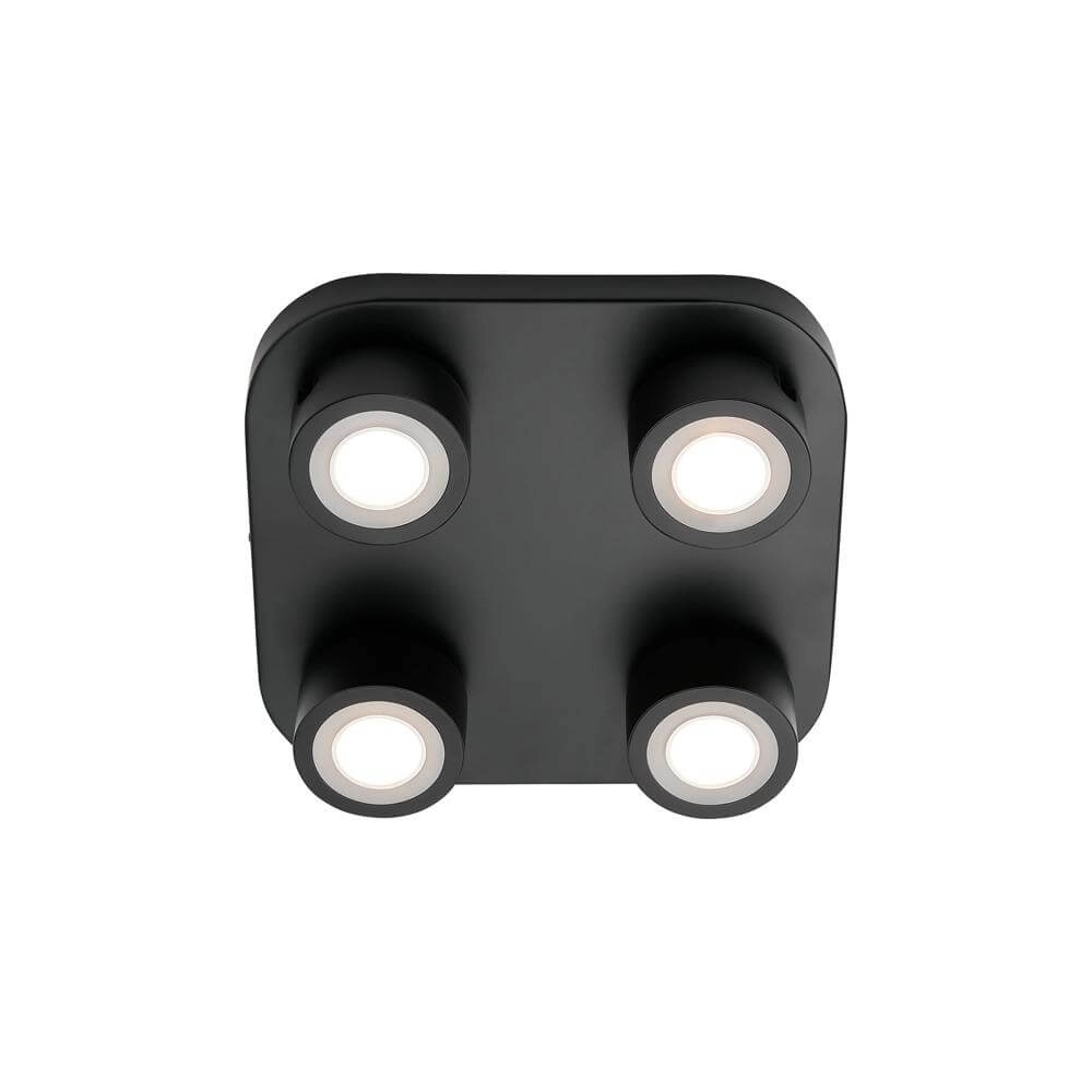 Plafonnier 4 lumières Clyde Design noir Nordlux 5704924018435