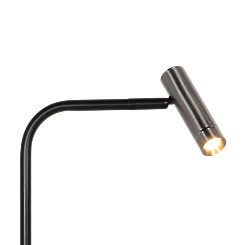 Lampe de table Lumo noir avec du nickel Steinhauer 8712746184617