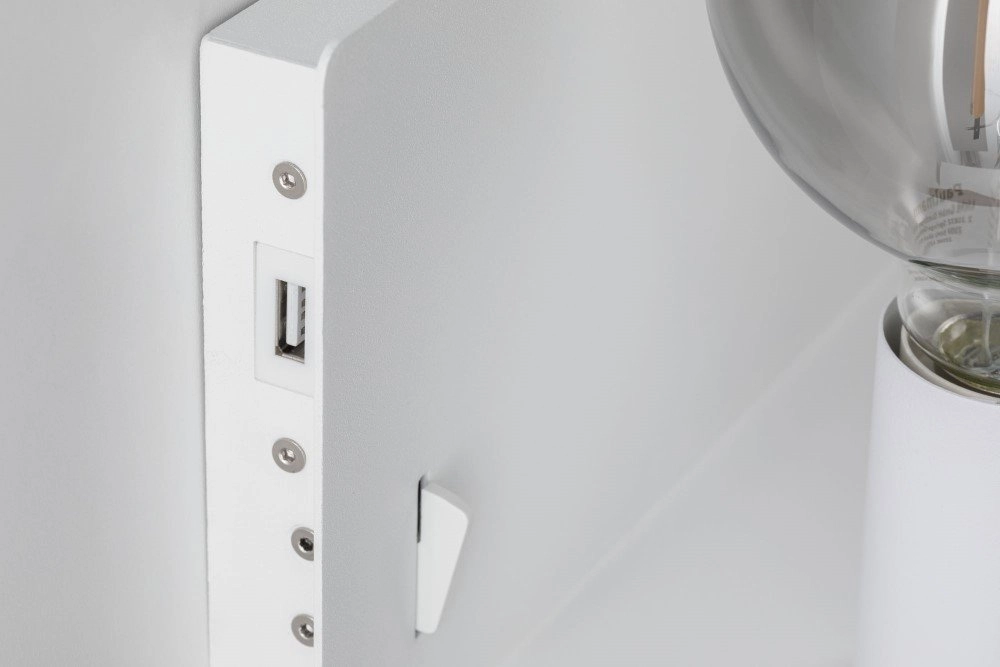 Lampe de chevet de chambre Devara USB Paulmann 4000870789155