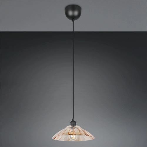 Lampe pendante classique Eluna Noir Trio 4017807682489