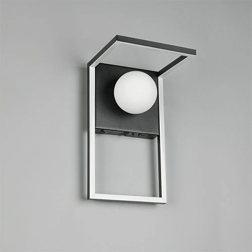 Lampe murale de conception Arola Noir Trio 4017807683530