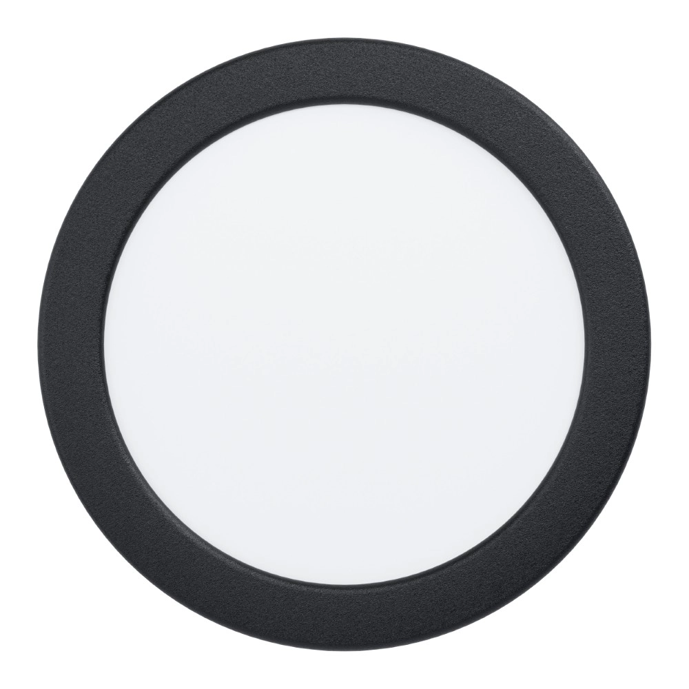 Lampe encastrée IP44 Fueva 6-Z Zigbee - noir - Ø 16,8 cm