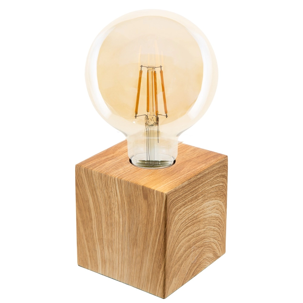 Lampe de table en bois Leonie Carré