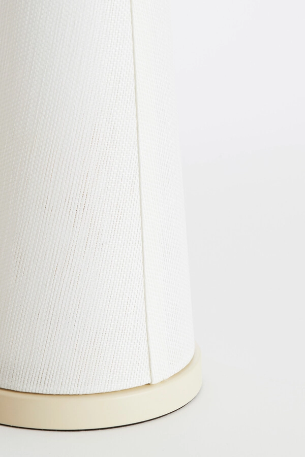 Lampe de table Japandi Fyon Ø 16cm crème avec blanc Light & Living 8717807730659