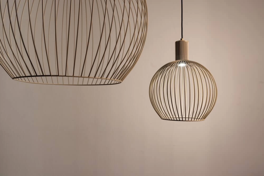 Lampe suspendue couleur sable Wire Sand Ø 50 cm ETH 8720195307129