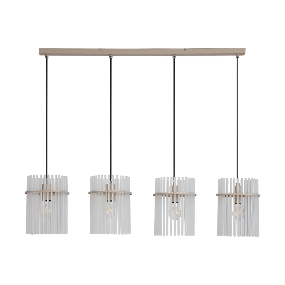 Lampe suspendue Swizzle Marron sable à 4 tons clairs Searchlight 5,05342E+12