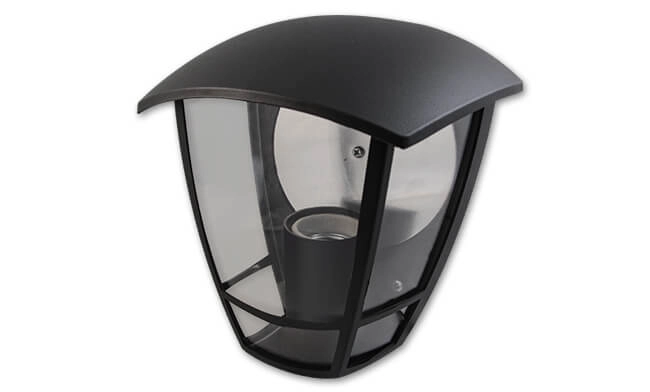 Lampe d'extérieur plate Niko noir