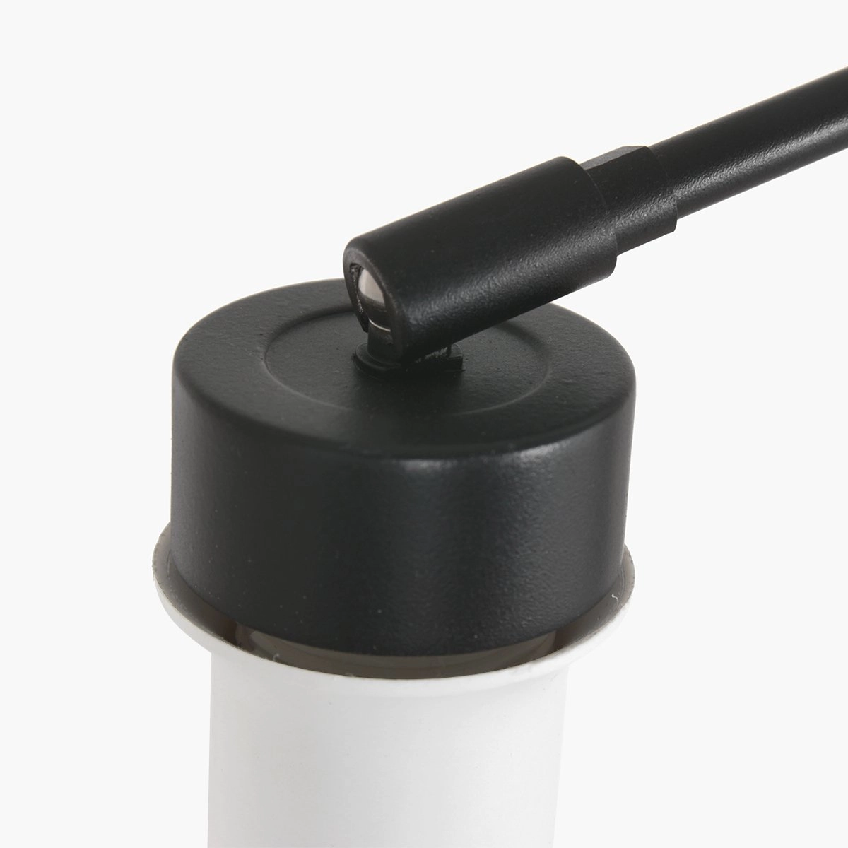 Lampe de table murale orientable Prestige Chic 50 cm uni blanc avec noir Steinhauer 8712746146561