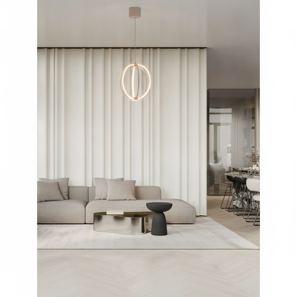 Lampe suspendue Brea beige Ø 30cm