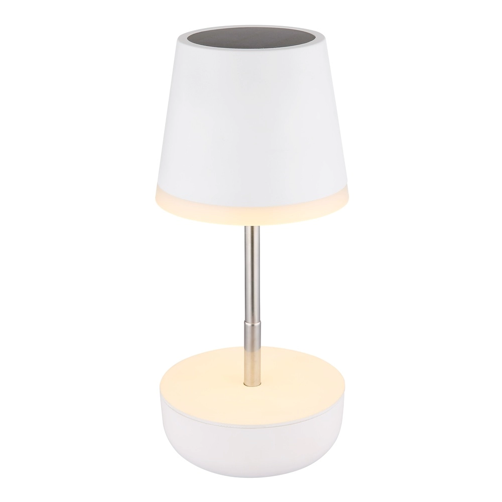 Lampe de table solaire Felina Blanc