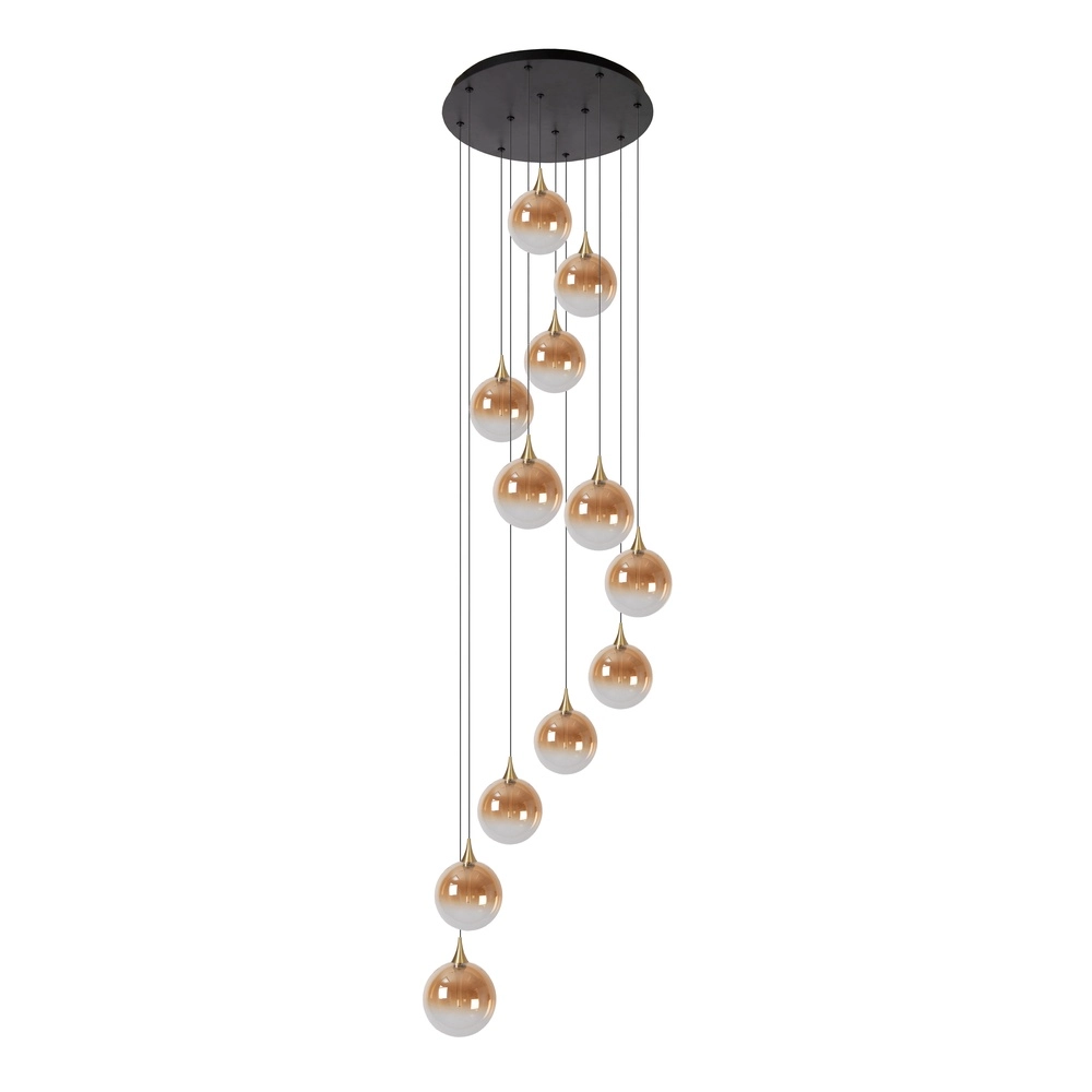 Suspension LED de conception Gisela Fanade - 12x Ø 16cm Premium by Lucide 5411212134851