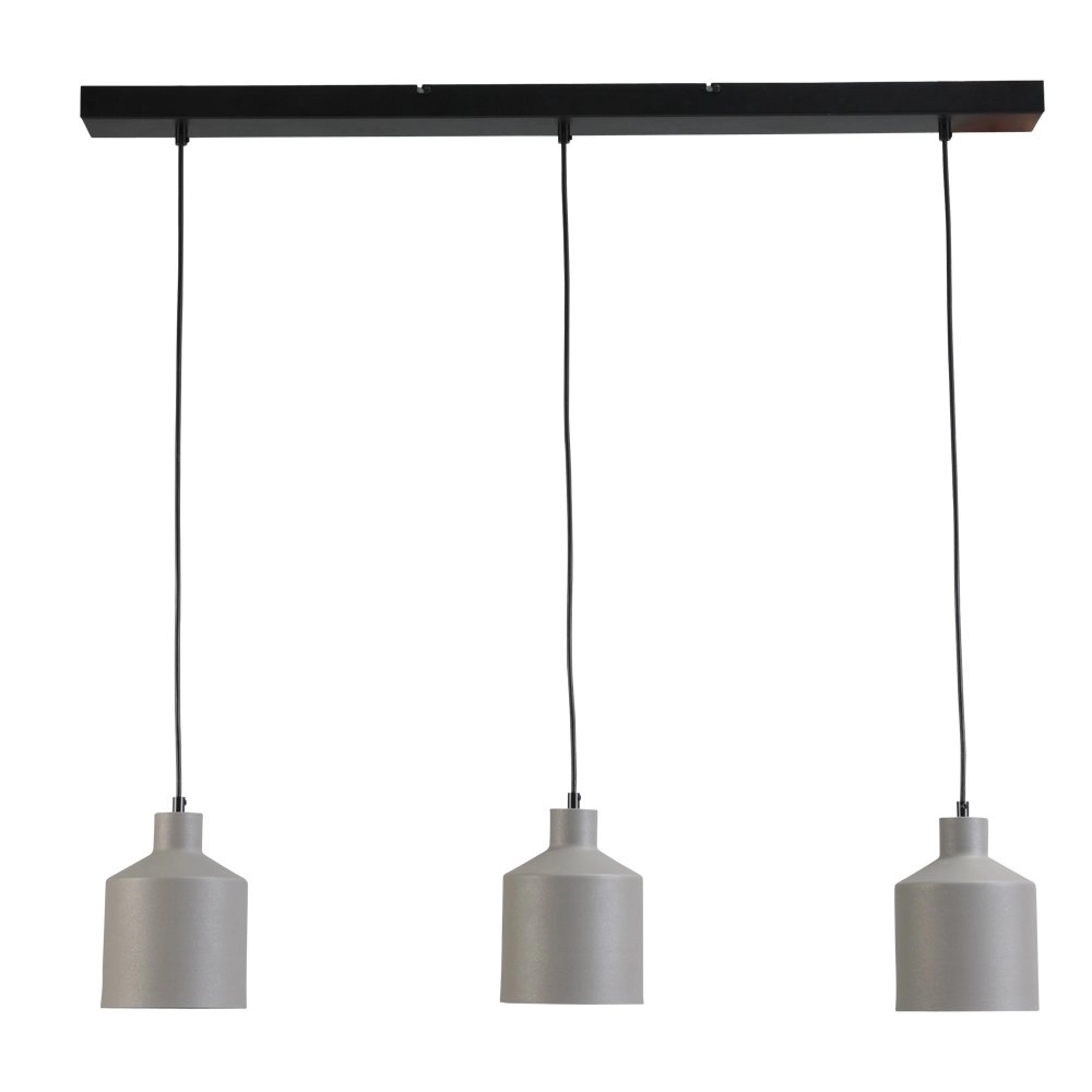 Lampe de salle à manger Boris Concepto 3x14 noir avec du gris