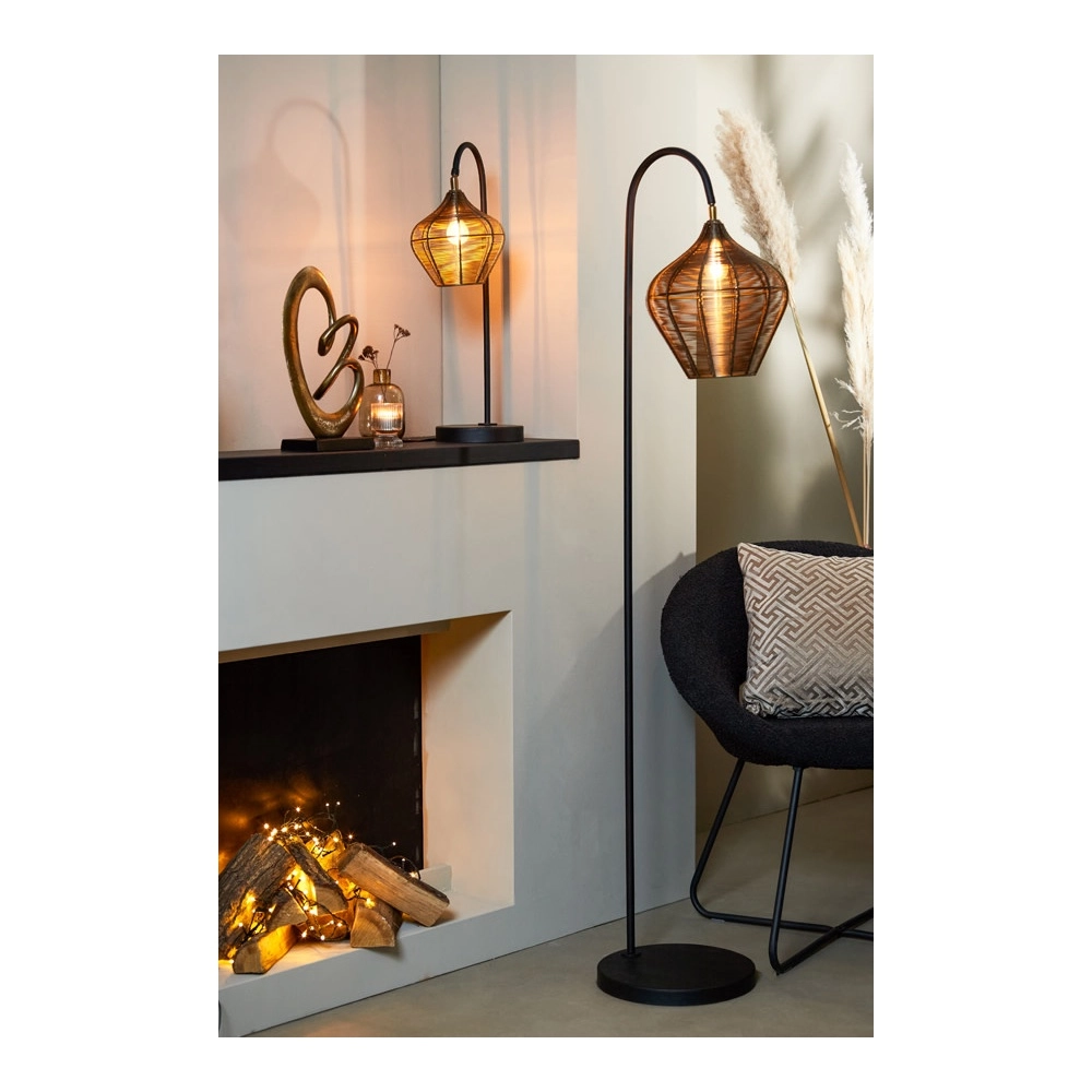 Lampe de pied Alvaro bronze Light & Living 8717807634278