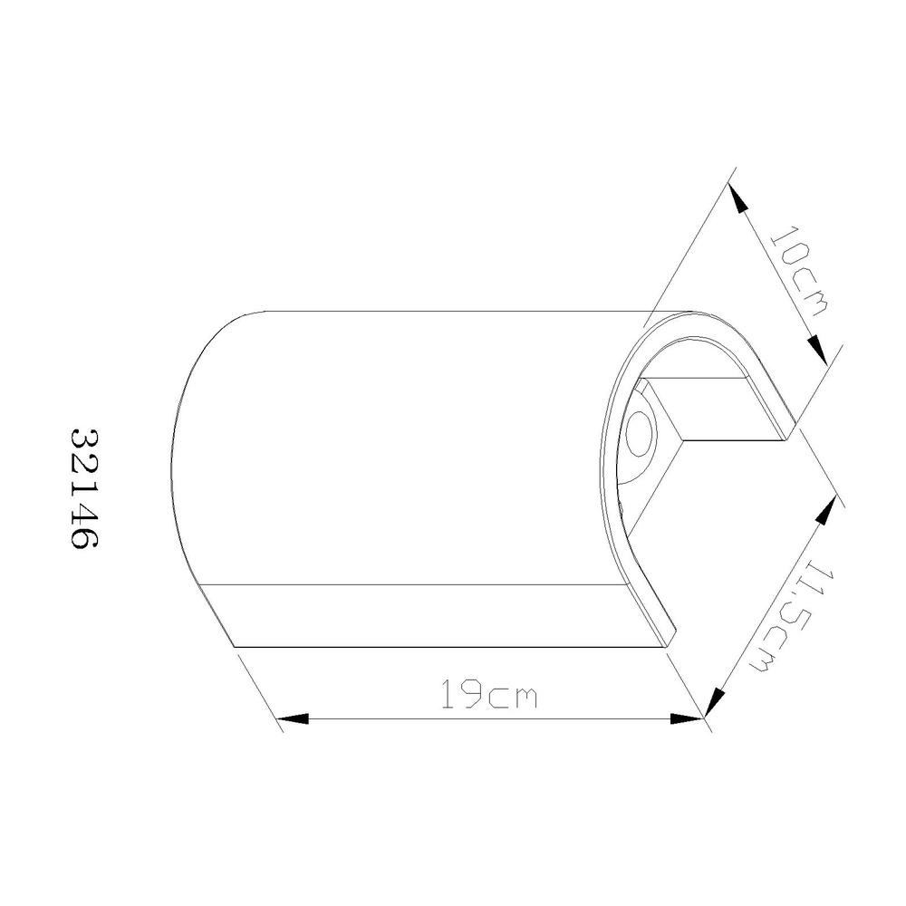 Lampe murale moderne Ferguson gris Globo 9007371586912