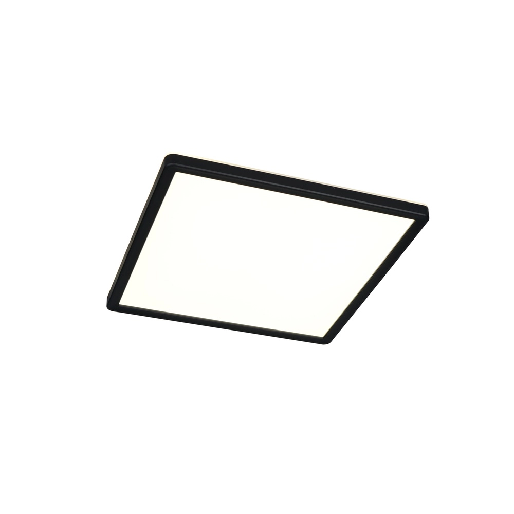 Lumière carrée au plafond Emra noir 29cm Trio 4017807704181
