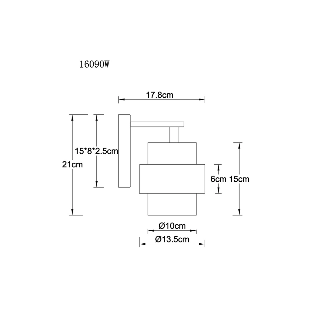 Lampe murale Daren noir avec marbre Globo 9007371589661