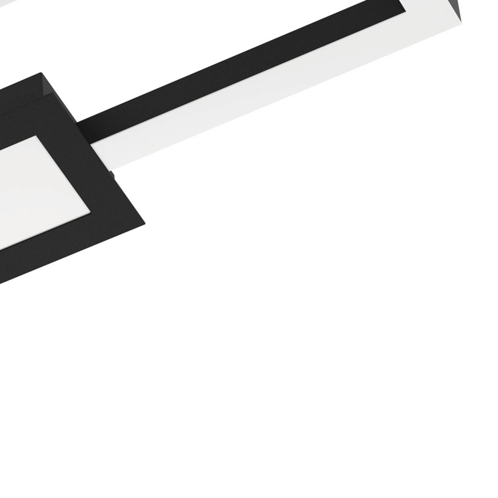 Plafonnier LED noir Monirote Eglo 9002759997922