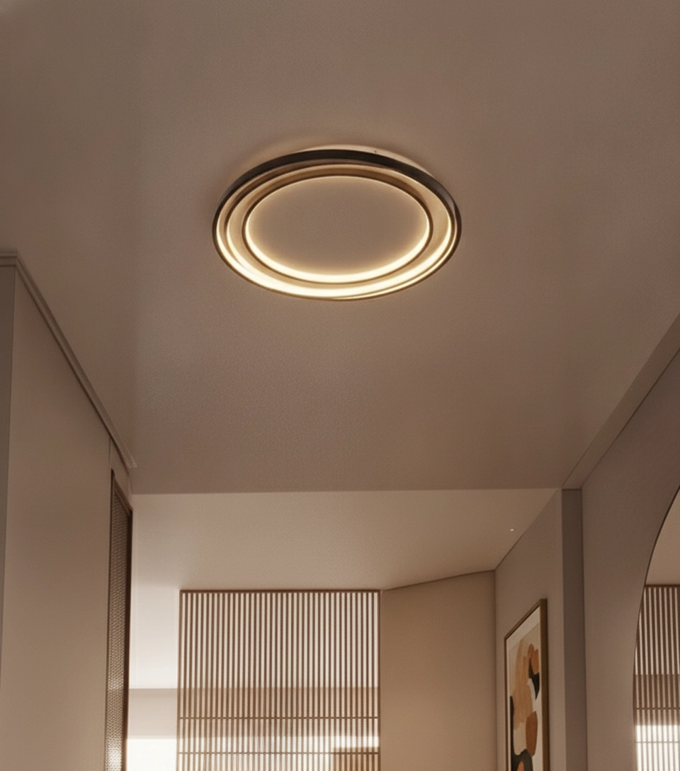 Plafonnier rond Arbor noir Ø 54cm
