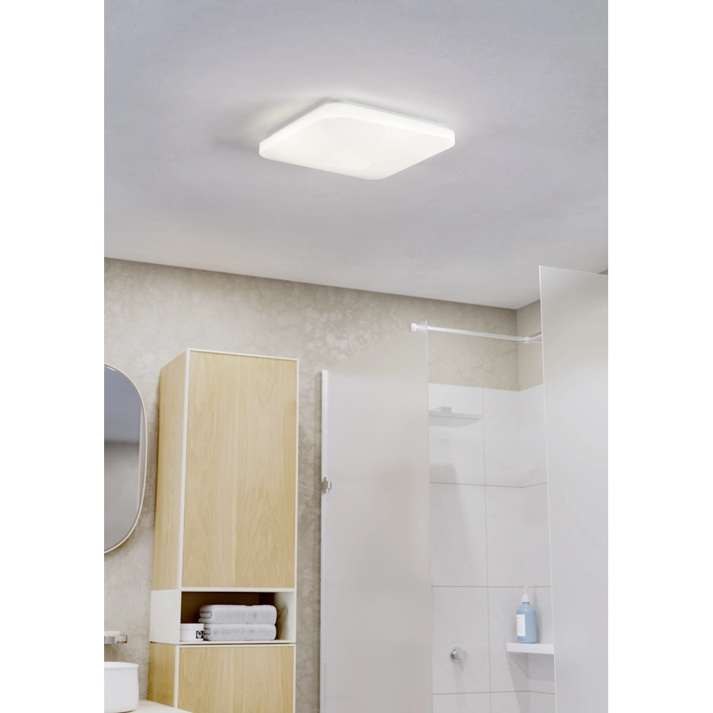 Plafonnier Frania-Ip Carré 33cm Blanc Eglo 9008606361809