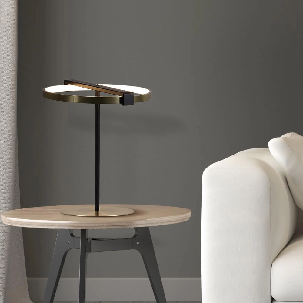 Lampe de table Aerial Noir et or Searchlight 5053423274393