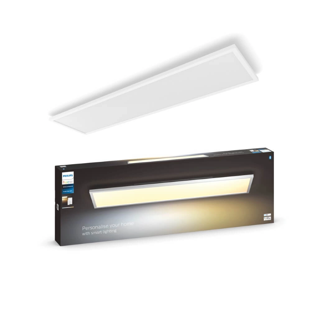 Plafonnier 120x30cm Hue Aurelle - White Ambiance Blanc Philips 8719514382664